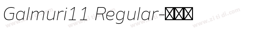 Galmuri11 Regular字体转换